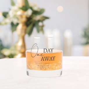Elegante One Day Away Probe Dinner Hochzeit Whiskyglas