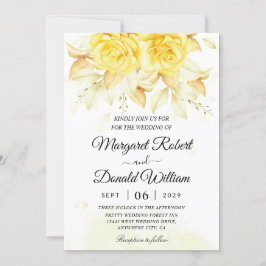 Elegante, orange Aquarellfarben Einladung zur Hoch