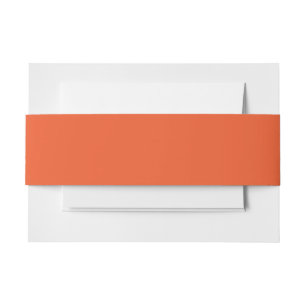 Elegante orange Bauchbänder Luxuriöse Einladunge Einladungsbanderole