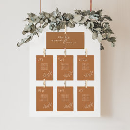 Elegante orangefarbene Hochzeitskarten Einladung