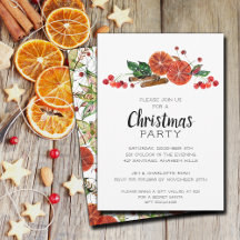 Elegante Orangefarbene Scheiben und Zimt Weihnacht