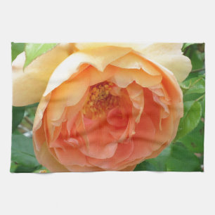 Elegante Orangen-Schamrot-Rose Handtuch