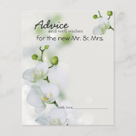 Elegante Orchid-Advice-Karte