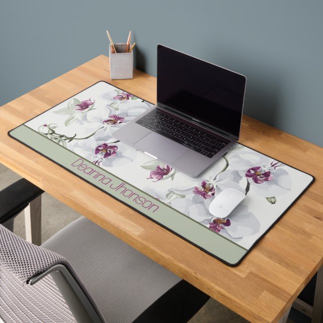 Elegante Orchid Desk Mat Schreibtischunterlage (Büro 2)