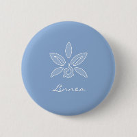 Elegante Orchid Simple Powder Blue Blume mit Namen