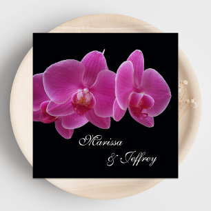 Elegante Orchid Wedding Einladung - Lila Orchideen