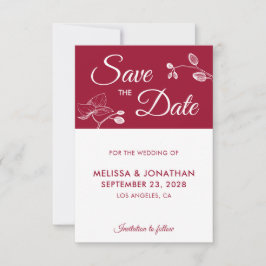 Elegante Orchideen Moderne Blumen Save the Date