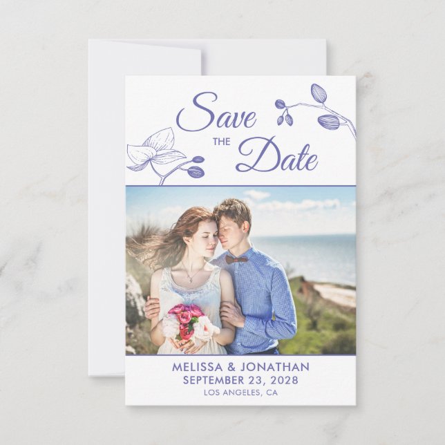 Elegante Orchideen Modernes, blumengeschmücktes Fo (Vorderseite)