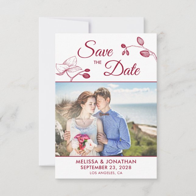 Elegante Orchideen Modernes Foto mit Blumen Save t (Vorderseite)