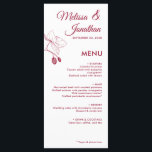 Elegante Orchideen Romantische Blumen Moderne Hoch Menükarte<br><div class="desc">Dieses individuell gestaltete Hochzeitsmenü ist für jeden Empfang geeignet, der seine Hochzeit mit Eleganz und Eleganz feiern möchte. Dieses romantische Menü mit einer hübschen, dunkelroten Orchideenlinie zeichne auf einer Seite das Design und kann so angepasst werden, dass die Namen der Braut und des Bräutigam, das Hochzeitdatum und die Menüoptionen in...</div>