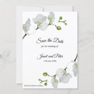 Elegante Orchideen Save the Date