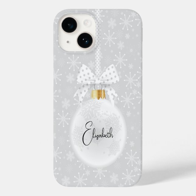 Elegante Ornament Weihnachten Case-Mate iPhone 14 Hülle (Rückseite)