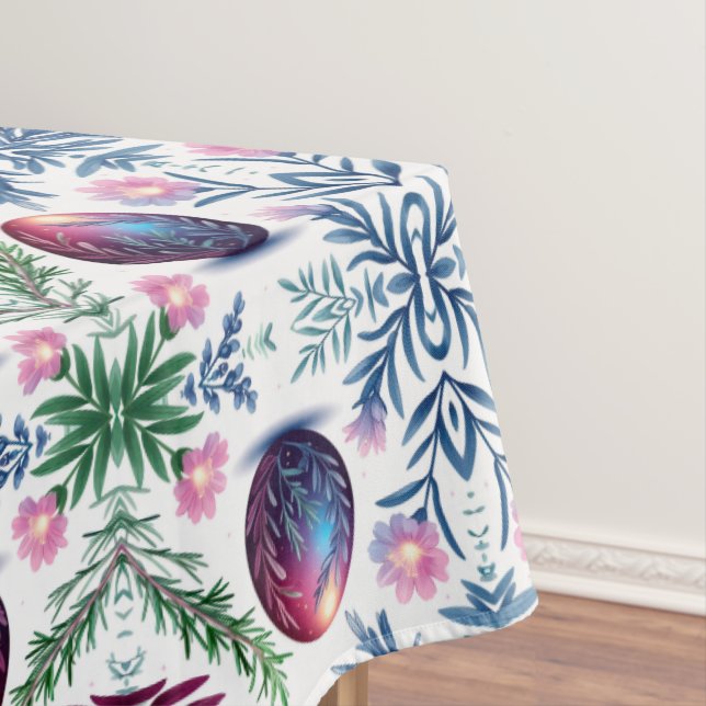 Elegante Oster-Ei-Botanik-Kunst Tischdecke (Beispiel)