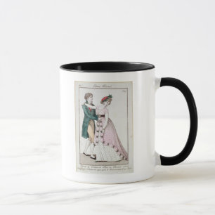 Elegante Paare, die den Walzer tanzen Tasse