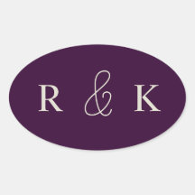 Elegante Paare monogrammiert