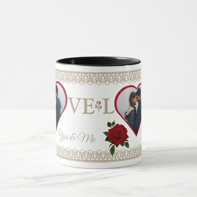 Elegante Paare Mug Tasse (Zentrum)