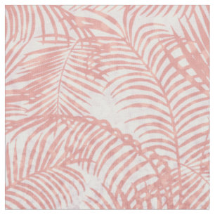 Elegante Palme des modernen korallenroten rosa Stoff