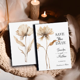 Elegante Pampas Grass 12x18" Save The Date