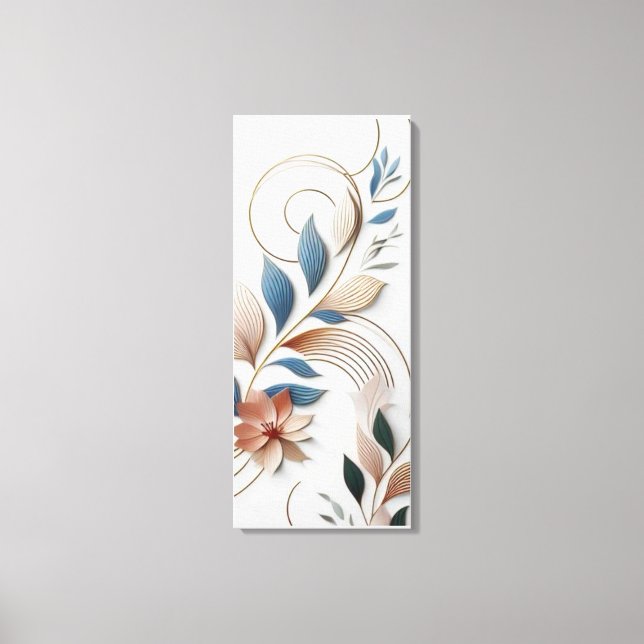 Elegante Paper Artistry Leinwanddruck (Vorderseite)