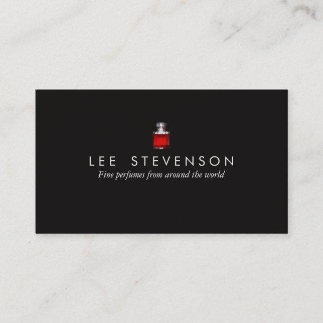 Elegante Parfüm Business Card Visitenkarte (Vorderseite)