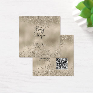 Elégante Parties scintillant beige et Carte de vis