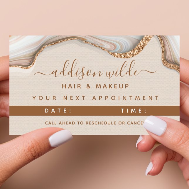 Elégante Parties scintillant Or Marbre Agate Carte (Créateur téléchargé)