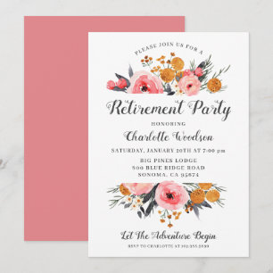 Elegante Party Einladung für die Blumenversorgung