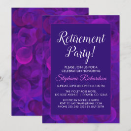 Elegante Party Einladung für Lila Altersvorsorge