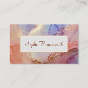 Elegante Pastel Abstrakt Visitenkarte