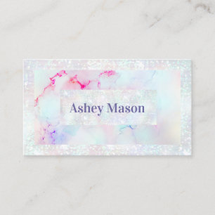 Elegante Pastel Alcohol Ink Trendy Modern Visitenkarte