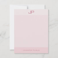 Elegante Pastel Colors Monogram Simple Modern