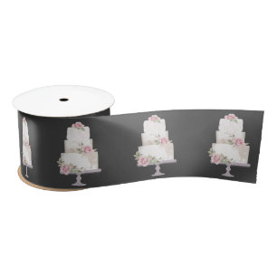 Elegante Pastel Drei Stufen Satinband