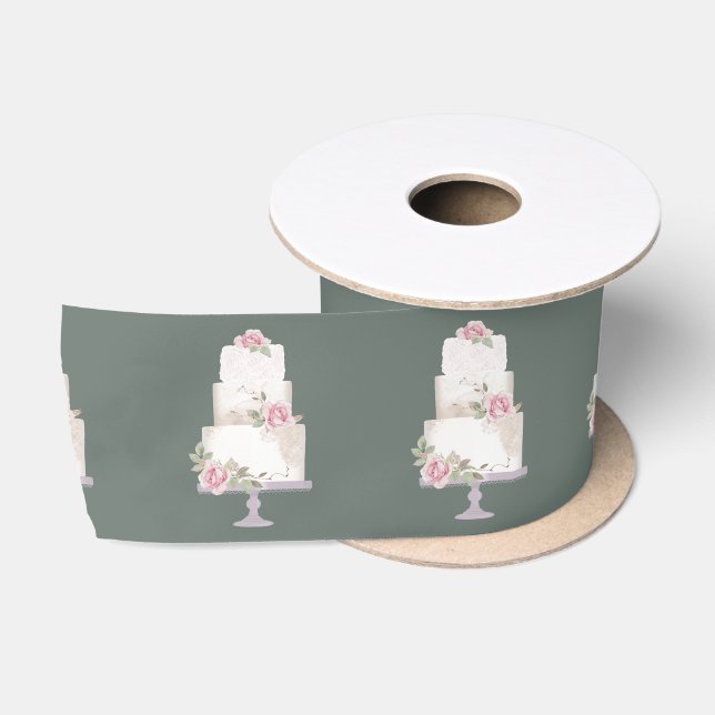 Elegante Pastel Drei Stufen Satinband (Spule)