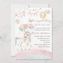 Elegante Pastel Gold Unicorn