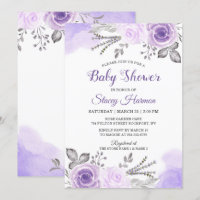 Elegante Pastel Lila Blossom Blume Kinderdusche