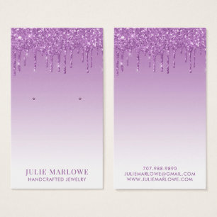 Elegante Pastel Lila Violet Glitzer Tropfen