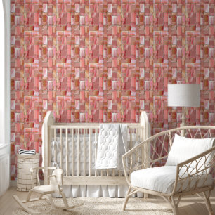 Elegante Pastel Luxury Rose Gold Blocks Tapete