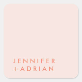 Elegante Pastel Minimal Moderner Aufkleber auf dem
