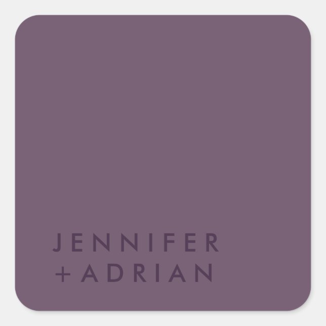 Elegante Pastel Minimal Moderner Aufkleber auf dem (Vorderseite)