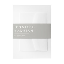 Elegante Pastel Minimal Moderner Einladung Bauch Einladungsbanderole