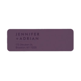 Elegante Pastel Minimal Modernes Rücksendesiegel