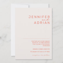 Elegante Pastel Minimal Weiß und Rot Moderne Einfa