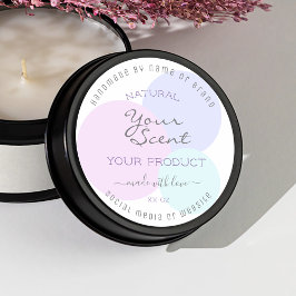 Elegante Pastelfarben - Produktverpackungsmarken Runder Aufkleber