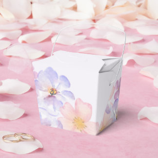Elegante Pastell-Aquarell-Blumen-Geschenkbox Geschenkschachtel