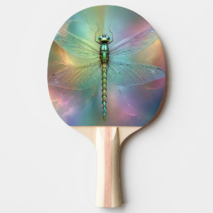 Elegante Pastell-Libellen-Fraktal-Kunst, Tischtennis Schläger