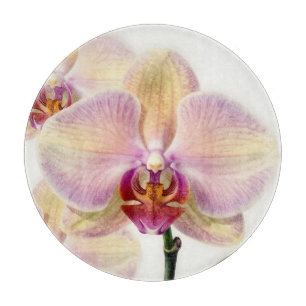 Elegante Pastell-Lila-Orchideenblüte Schneidebrett
