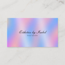 Elegante Pastell-Regenbogen-Ästhetik Visitenkarte