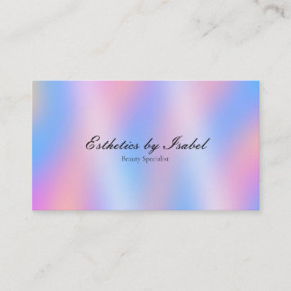 Elegante Pastell-Regenbogen-Ästhetik Visitenkarte