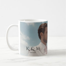 Elegante Pastell-Vintage-Hochzeitsbild Kaffeetasse