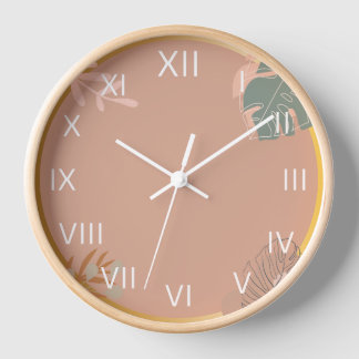 Elegante Pastell-Wanduhr – Zeitlose Ästhetik Uhr